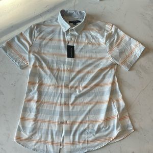 Mizzen+Main trim Halyard Short Sleeve size M new tags white blue peach